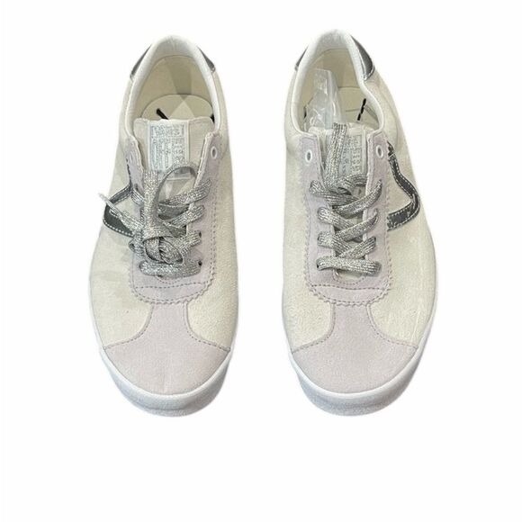 Vans Metallic Silver White Sport Low Sneaker Unisex Women Size 9.5 /Men 8 NEW - Picture 5 of 9